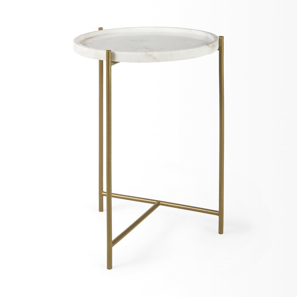Mercana Stella Accent Table angled view 