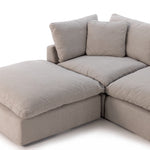 Stevie 5-Piece Sectional 232455-001 corner piece and ottoman view