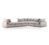 Four Hands Stevie 5-Piece Sectional angled view