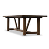 Stewart Outdoor Dining Table Angled View Four Hands