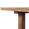 Stewart Outdoor Dining Table 233366-002 side view of top and leg 
