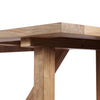 Four Hands Stewart Outdoor Dining Table underside of top and leg 