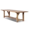 Four Hands Stewart Outdoor Dining Table angled side view 
