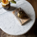 Four Hands Stuart End Table staged overhead view 