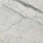 Four Hands Stuart End Table White Calacatta Marble 
