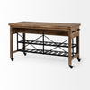 Stuart Rolling Kitchen Island 67103 angled view 