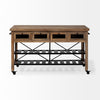 Stuart Rolling Kitchen Island 67103 front view 
