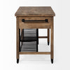 Stuart Rolling Kitchen Island 67103 side view 