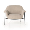 Four Hands Suerte Chair Knoll Sand Front Facing View