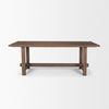 Mercana Suke Dining Table Medium Brown Front Facing View 70873-AB