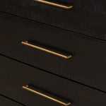 Suki 5 Drawer Tall Boy Dresser Brass Handles Detail 108034-003