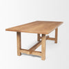 Mercana Suke Dining Table Natural Wood Angled View 70872-AB