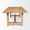 Mercana Suke Dining Table Natural Wood Side View