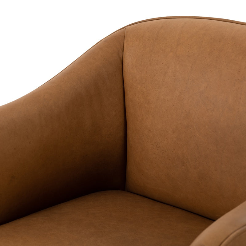 Sully Chair Eucapel Cognac Curved Backrest Four Hands