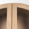 Mercana Suri Cabinet Light Brown Glass Panel Doors