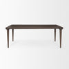 Mercana Suvan 84" Dining Table Dark Brown Front Facing View