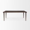Mercana Suvan 72" Dining Table Dark Brown Front Facing View