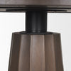 Mercana Swanson Dining Table Dark Brown Iron Base Connection 70830-AB