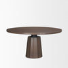 Mercana Swanson Dining Table Dark Brown Angled Top View