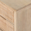 Four Hands Sydney 6 Drawer Dresser Natural Mango Cane Texture