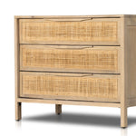 Four Hands Sydney Large Nightstand Natural Mango Cane Drawers
