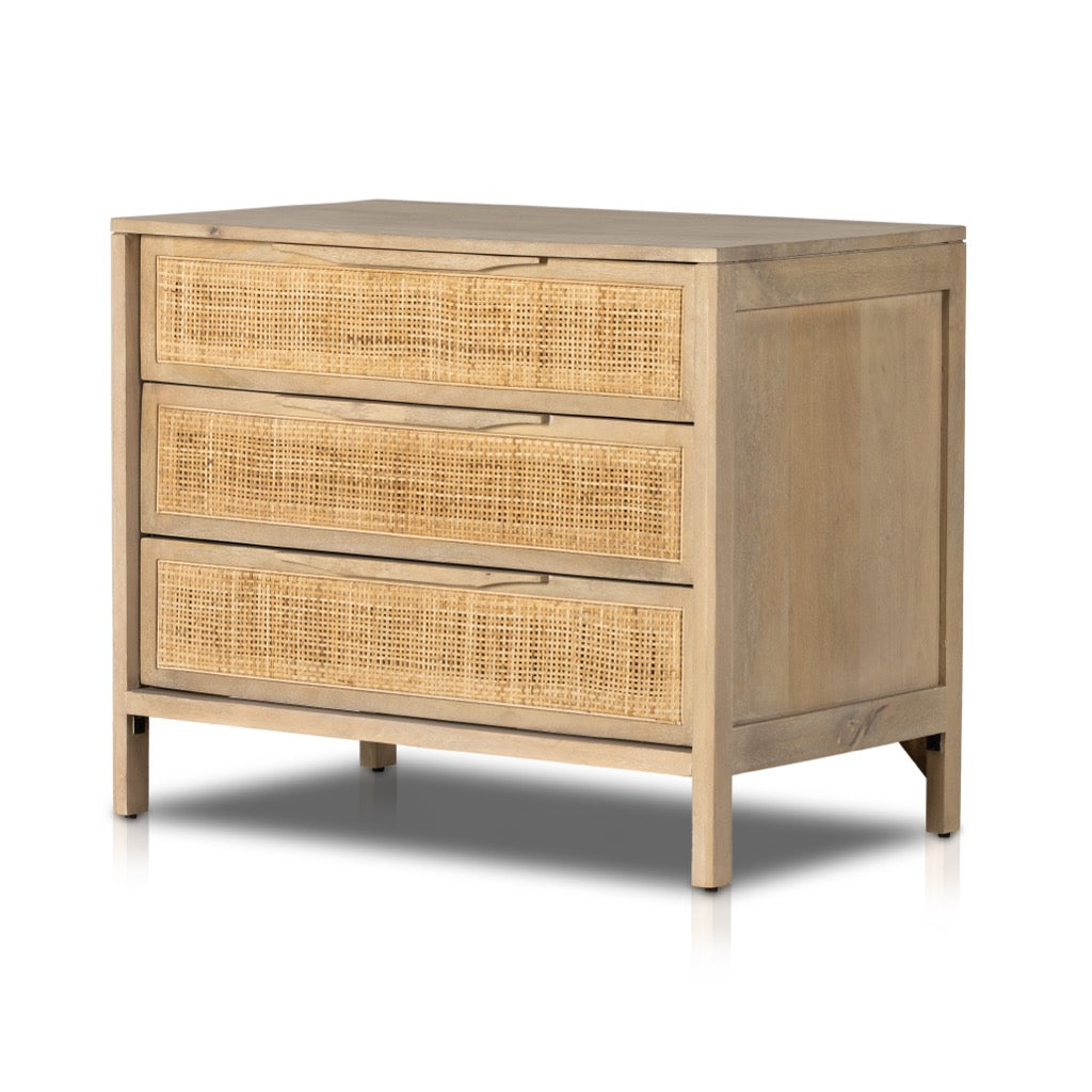 Sydney Large Nightstand Natural Mango Angled View 234927-001
