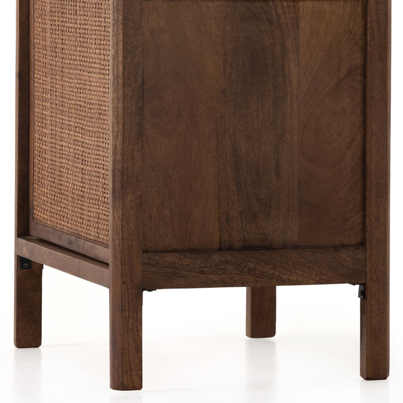 Sydney Nightstand Brown Wash Mango Wood Legs 106691-003
