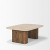 Symona Rectangle Coffee Table 70880-AB angled side view 