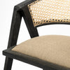 Mercana Tabitha Dining Chair seat and caned back view 