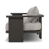 Tahana Outdoor Metal Sofa 96" 248232-001 side view 