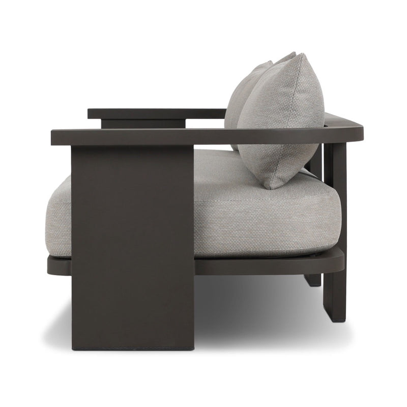 Tahana Outdoor Metal Sofa 96" 248232-001 side view 