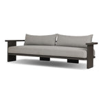 Four Hands Tahana Outdoor Metal Sofa 96" angled view 