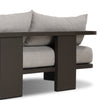 Four Hands Tahana Outdoor Metal Sofa 96" metal back frame 