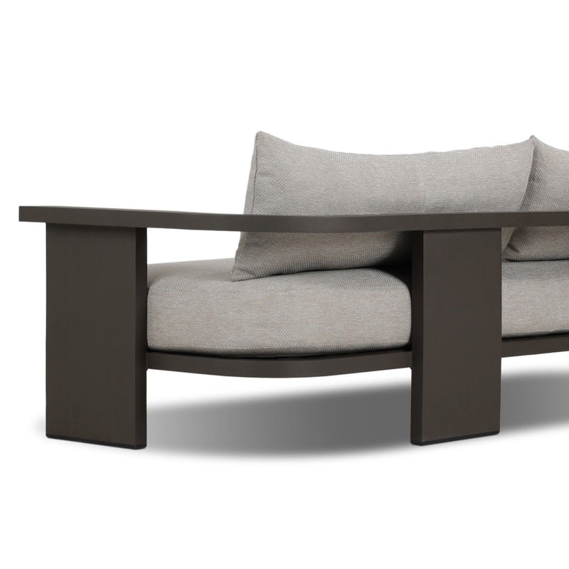 Tahana Outdoor Metal Sofa 96" 248232-001 metal legs 