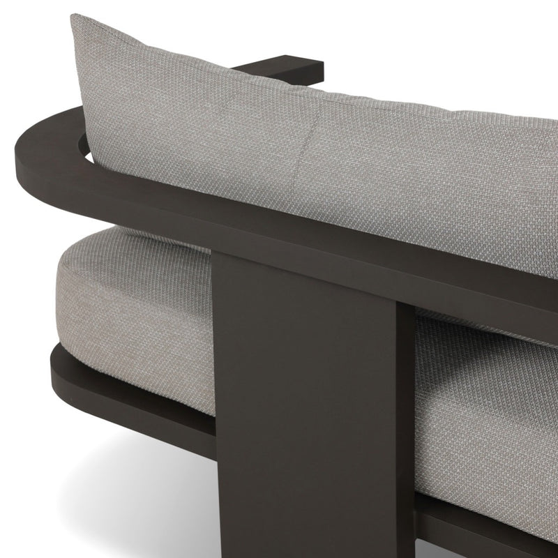 Tahana Outdoor Metal Sofa 96" 248232-001 long back pillow 