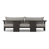 Four Hands Tahana Outdoor Metal Sofa 96" back view 