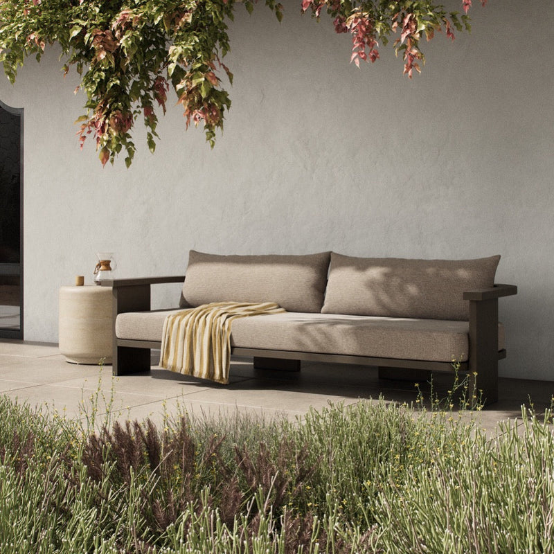 Tahana Outdoor Metal Sofa 96" 248232-001 staged view 