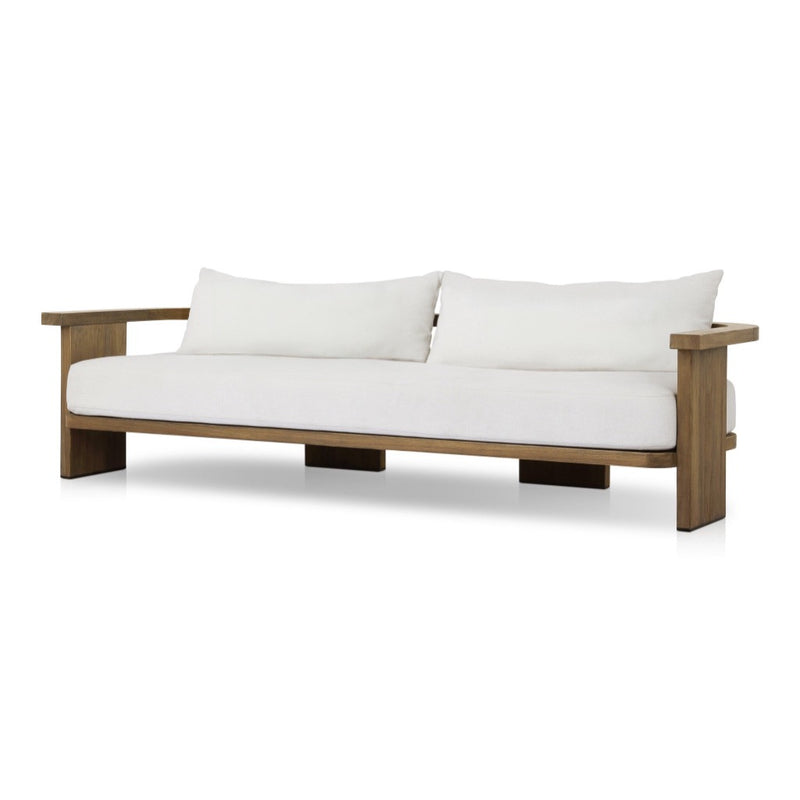 Four Hands Tahana Outdoor Sofa 96" angled view 