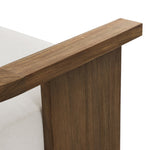Tahana Outdoor Sofa 96" 241001-001 wooden arm view 