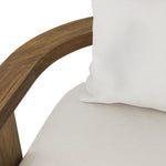 Four Hands Tahana Outdoor Sofa 96" wooden frame and cushion view 