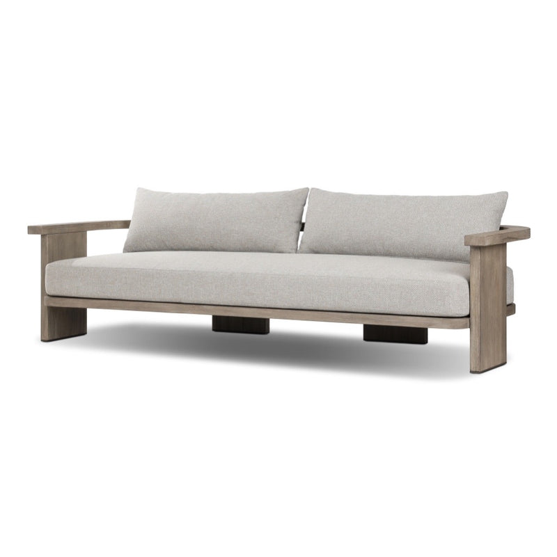 Four Hands Tahana Outdoor Sofa 96" angled view 