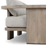 Tahana Outdoor Sofa 96" 241001-002 arm and leg view 