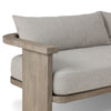 Four Hands Tahana Outdoor Sofa 96" arm and seat view 