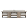 Four Hands Tahana Outdoor Sofa 96" back view 