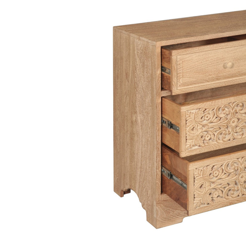 Taj Dresser FTJ-DR71WW open drawer side view 