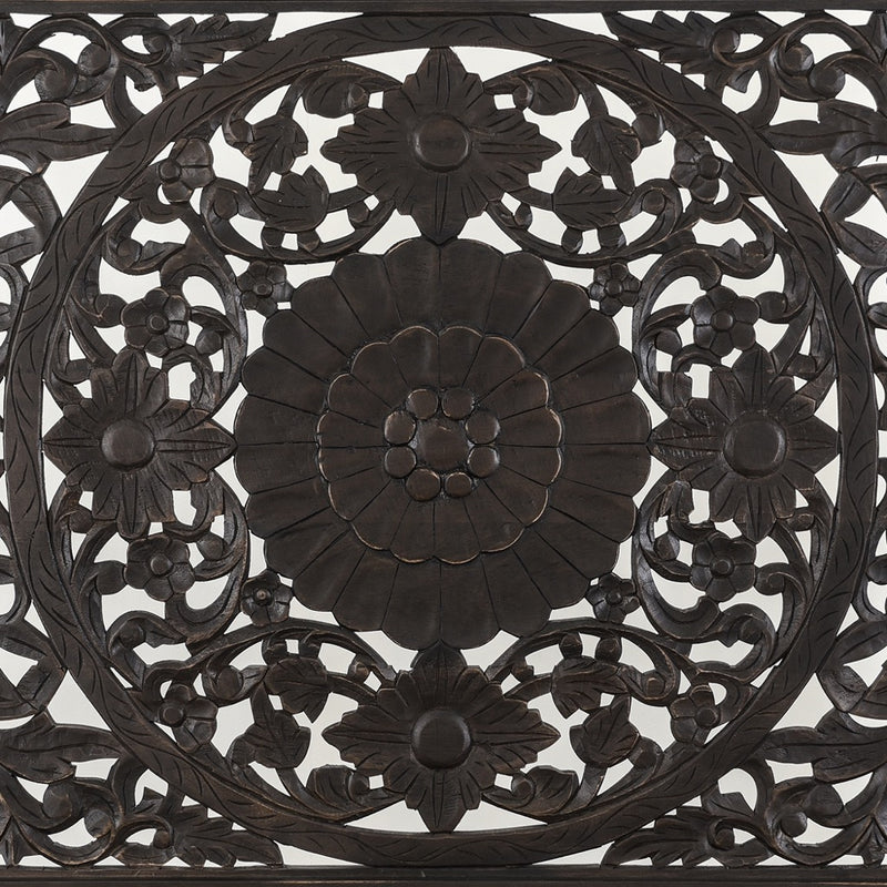 HTD Taj Bed hand carved wood detail 
