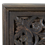 Taj Two Drawer Nightstand FTJ-NC24VB corner view 