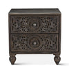 Taj Two Drawer Nightstand FTJ-NC24VB front 