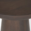 Mercana Takoda Drum Accent Table tabletop edge and base view 