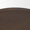 Mercana Takoda Drum Accent Table  round wooden top